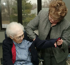 Daughters Assisting the Elderly