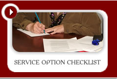 Submit a Service Option Checklist